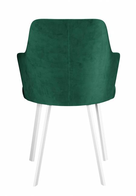Стул DikLine 345 K13 изумруд, ножки белые Стул DikLine 345 K13 изумруд, ножки белые