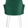Стул DikLine 345 K13 изумруд, ножки белые Стул DikLine 345 K13 изумруд, ножки белые