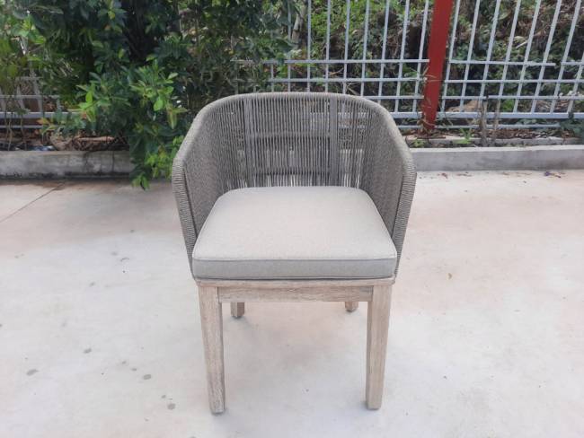 Кресло деревянное плетеное Flores натуральный 600х600х770 мм Кресло деревянное плетеное Flores натуральный 600х600х770 мм