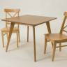 Стол Сканди М 100 натур со стульями Ингольф натур