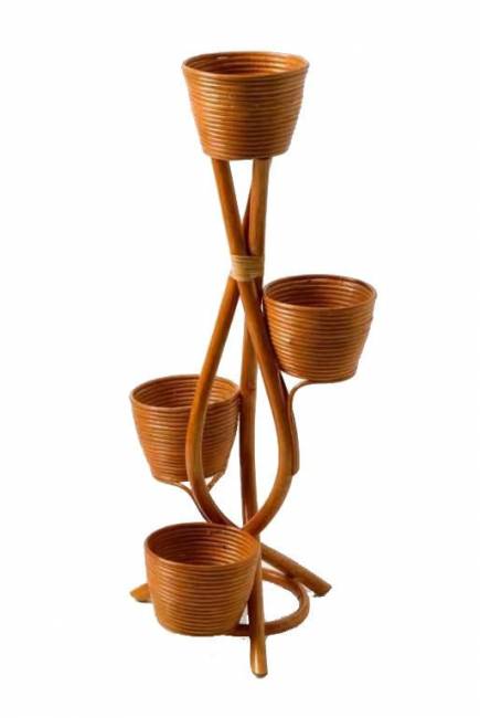 Цветочница из натурального ротанга 15/29A К