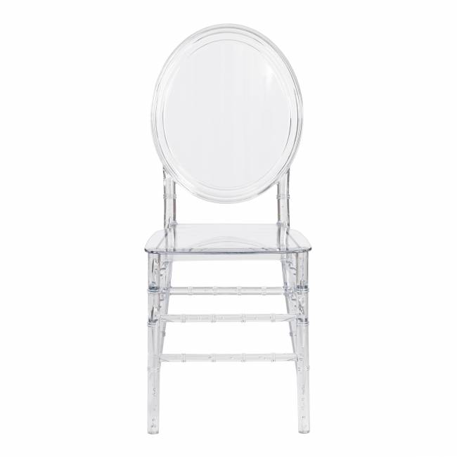 Стул Медальон/Medalion (мод.921) пластик, 39х49х90,5см, прозрачный  (Комплект из 2 шт.) прозрачный пластик