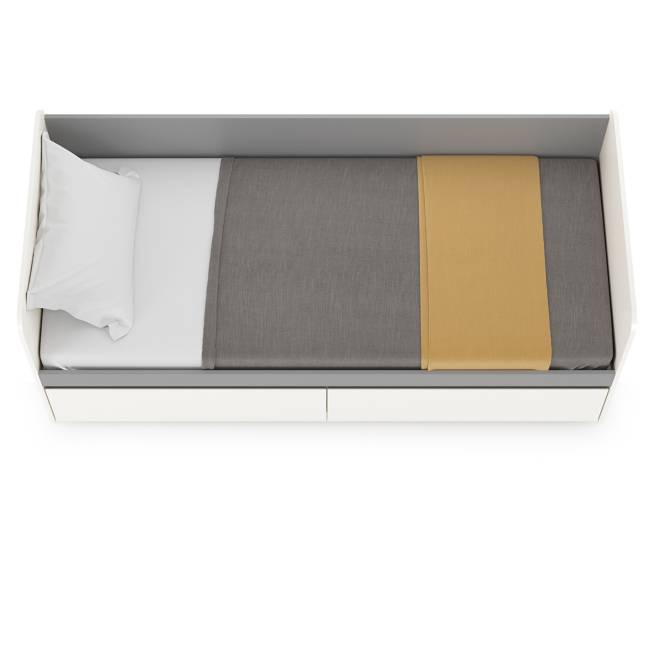 Кровать с ящиками Торонто 11.39 цвет белый шагрень/стальной серый Кровать с ящиками Торонто 11.39 цвет белый шагрень/стальной серый