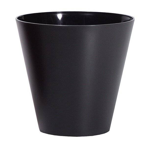 Кашпо для цветов "Prosperplast Tubus", антрацит, 12 л