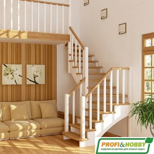 Деревянная лестница К-009м