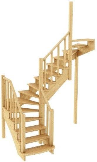 Деревянная лестница К-009м