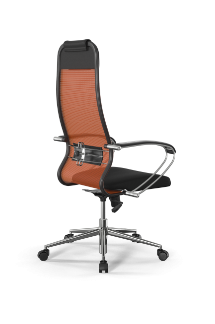 Кресло Sit 10 B1-111K - X2+UMF(X1) /Ub00/Wh00/K1cL(M09.B23.G18.W01), оранжевый-черный