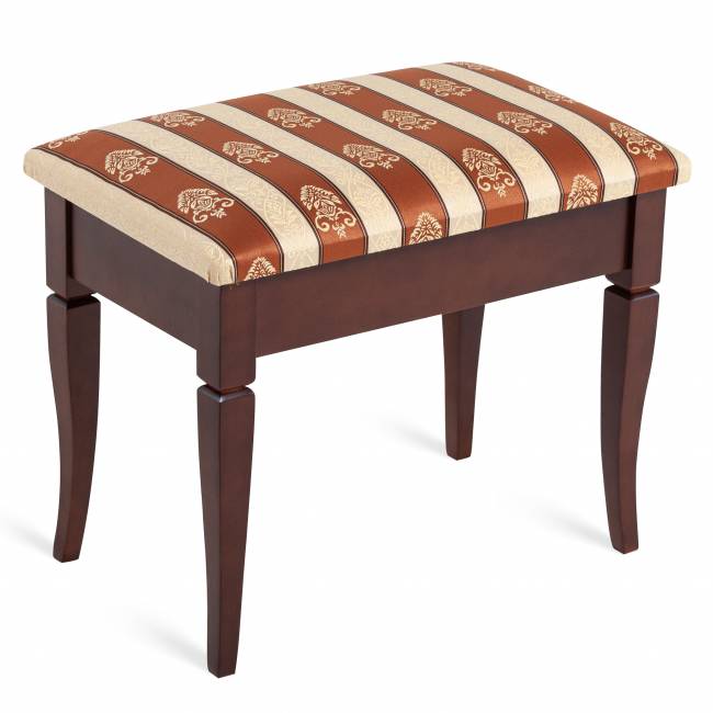 Банкетка Ретро М с ящиком средне-коричневый, ткань полоса коричн. Банкетка Ретро М с ящиком средне-коричневый, ткань полоса коричн.