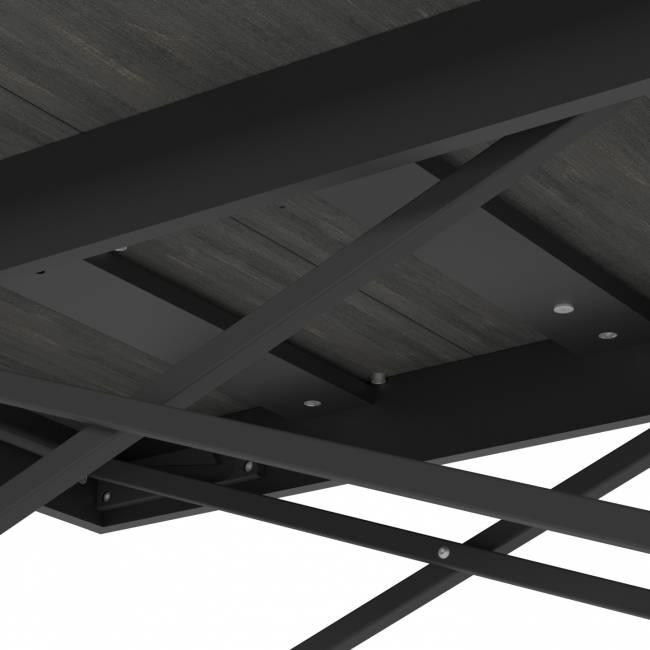 Стол универсальный трансформируемый АНДРЭ Loft ЛДСП интра/чёрный Стол универсальный трансформируемый АНДРЭ Loft ЛДСП интра/чёрный