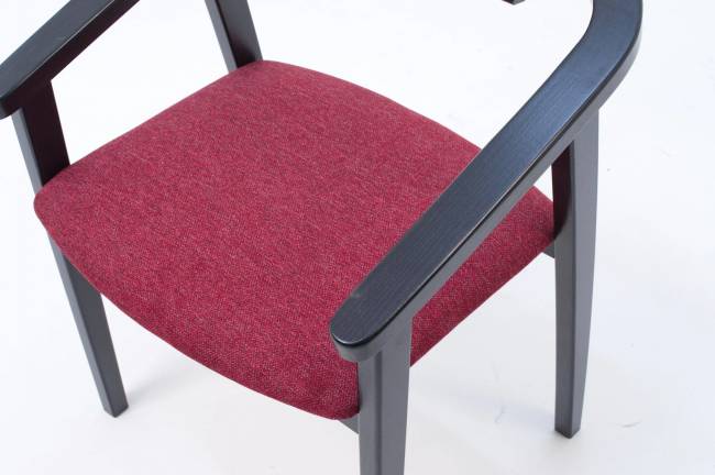 Стул-кресло Челси ПМ чёрный/красный