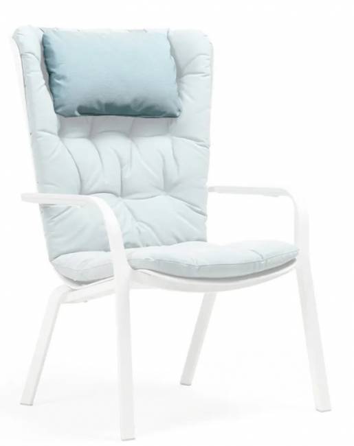 Подушка-подголовник для лаунж кресла Folio голубой 465х290х70 мм