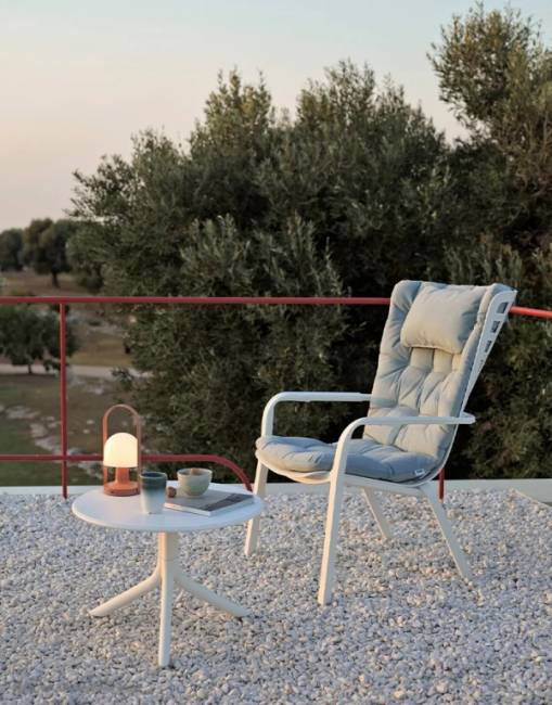 Подушка-подголовник для лаунж кресла Folio голубой 465х290х70 мм