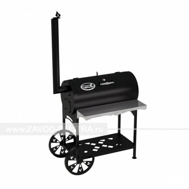 Гриль-Смокер L, из стали толщиной 3 мм в термостойкой покраске Гриль-Смокер L, из стали толщиной 3 мм в термостойкой покраске