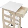 Тумба с ящиком и корзинами белый/лак Тумба с ящиком и корзинами белый/лак