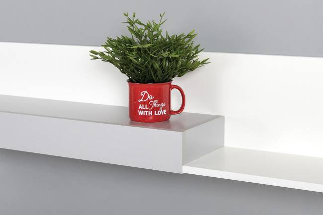 Стол компьютерный с верхней полкой и комодом Торонто цвет белый шагрень/стальной серый