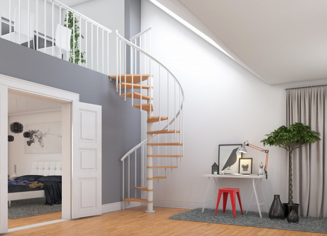 Винтовая лестница Montreal Classic d120 Белый