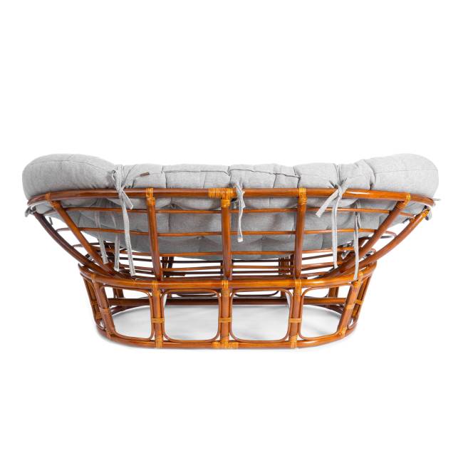 Диван Мамасан/Mamasan (23/02 W) /с подушкой/ 169х102х80см, коньячный, матрац 182х119см, ткань серо-бежевая 3м 16/2 Cognac (коньяк)