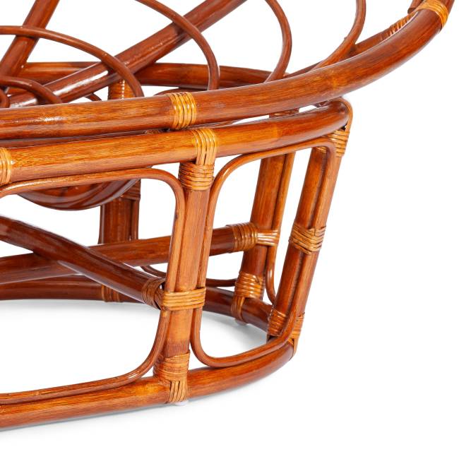 Диван Мамасан/Mamasan (23/02 W) /с подушкой/ 169х102х80см, коньячный, матрац 182х119см, ткань серо-бежевая 3м 16/2 Cognac (коньяк)