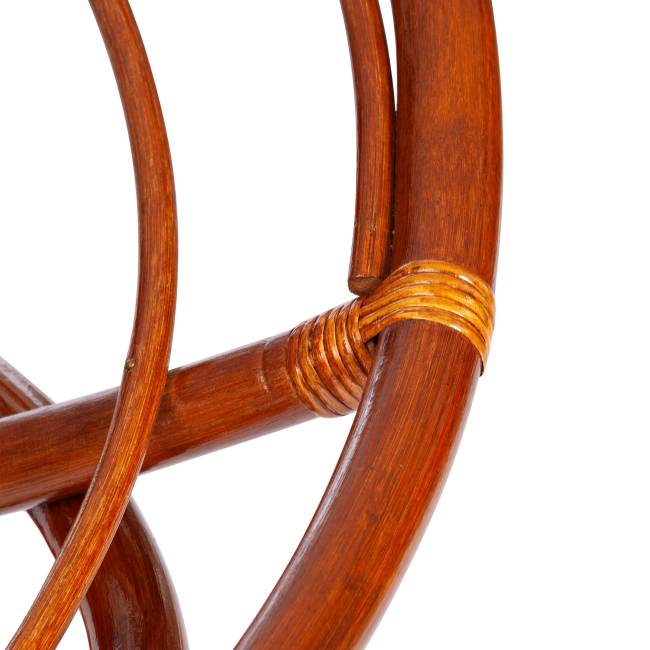 Диван Мамасан/Mamasan (23/02 W) /с подушкой/ 169х102х80см, коньячный, матрац 182х119см, ткань серо-бежевая 3м 16/2 Cognac (коньяк)