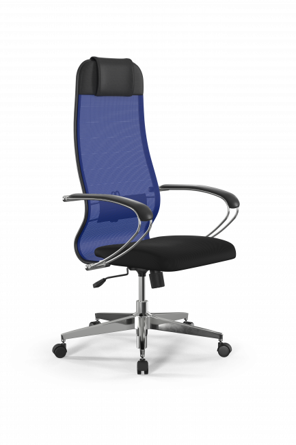 Кресло Sit 10 B1-111K - X2+UMF(X1) /Ub00/Wh00/K1cL(M09.B22.G18.W02), синий-черный