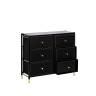 Комод Leset Хайди 6 ящиков Чёрный Чёрный