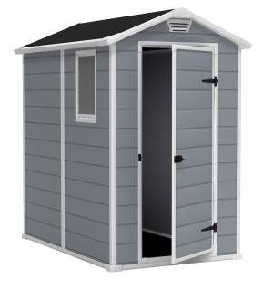 Сарай "Манор 4х6" (размеры 118 x 184 см), серый