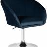 Кресло дизайнерское DOBRIN EDISON, синий велюр (1922-20)