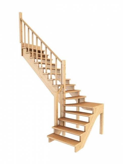 Деревянная лестница К-031м/4
