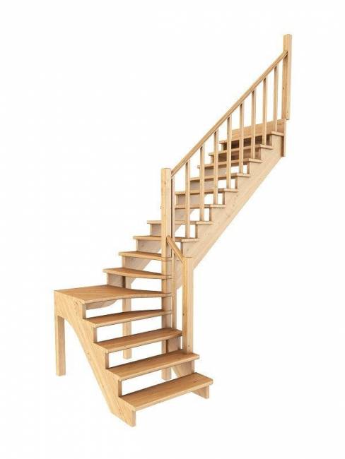 Деревянная лестница К-031м/4