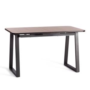 Стол обеденный раздвижной Малтидо/Maltido ЛДСП/HPL/металл, 130-160х75х75см, дуб вотан/чёрный Дуб Вотан/чёрный ЛДСП/HPL/металл