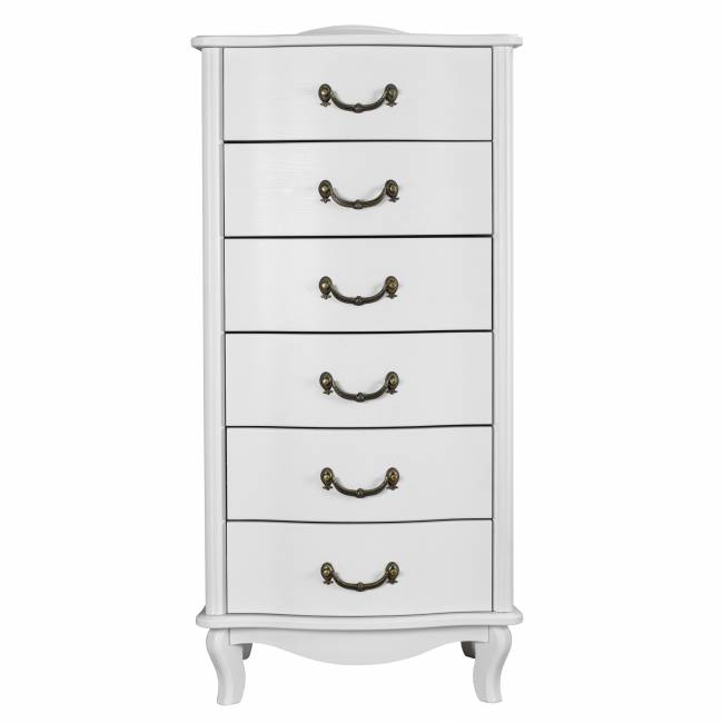 Комод Джульетта узкий 6 ящ., молочный дуб Л Комод Джульетта узкий 6 ящ., молочный дуб Л