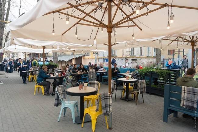 Зонт профессиональный телескопический 4х4 м Palladio Telescopic натуральный, слоновая кость 4000х4000 мм