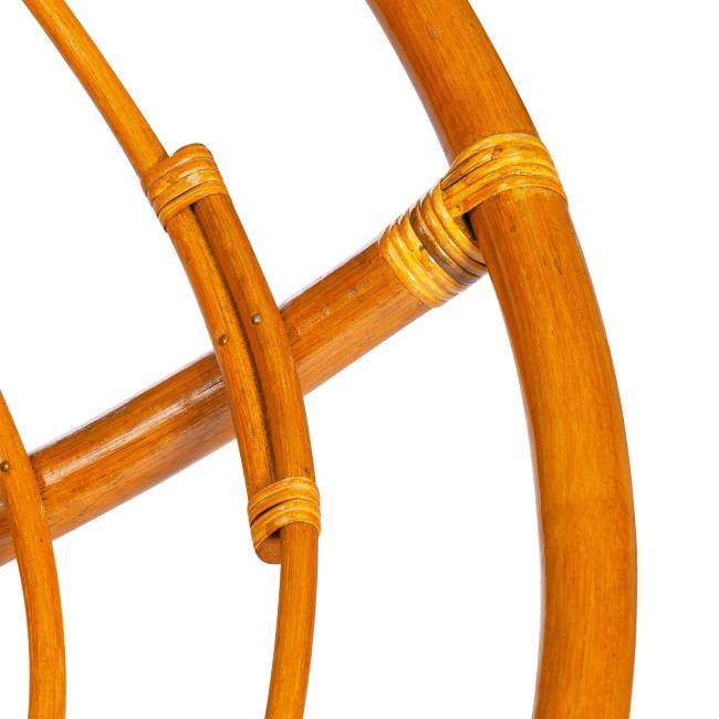 Диван Мамасан/Mamasan (23/02 W) /с подушкой/ 169х102х80см, пекан орех, матрац 182х119см, ткань серо-бежевая 3м 16/2 Pecan (орех)