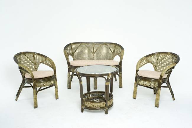 Комплект для террасы  02/15 темный коньяк