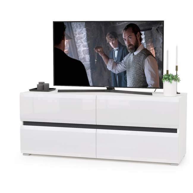 Сидней набор мебели № 42 цвет белый/чёрный/фасады МДФ белый глянец