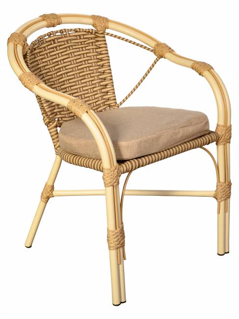 Комплект из искусственного ротанга Bali (Бали)-4 (цвет: слоновая кость)