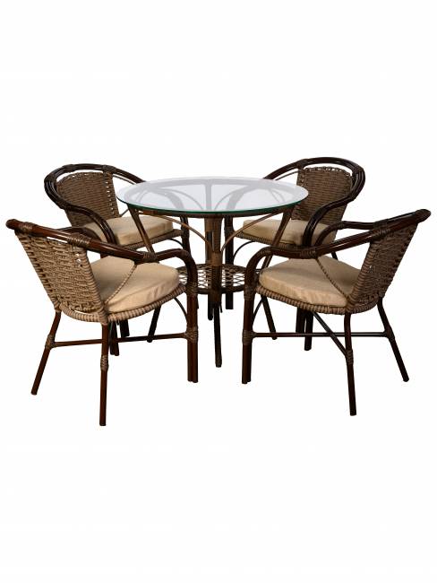 Комплект из искусственного Bali (Бали)-4 (цвет: орех)