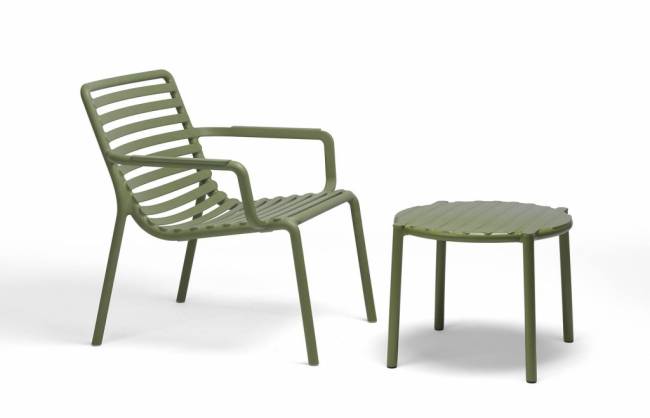 Лаунж-кресло пластиковое Doga Relax агава 700х755х760 мм