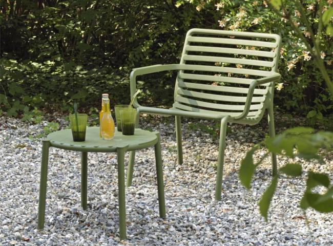 Лаунж-кресло пластиковое Doga Relax агава 700х755х760 мм