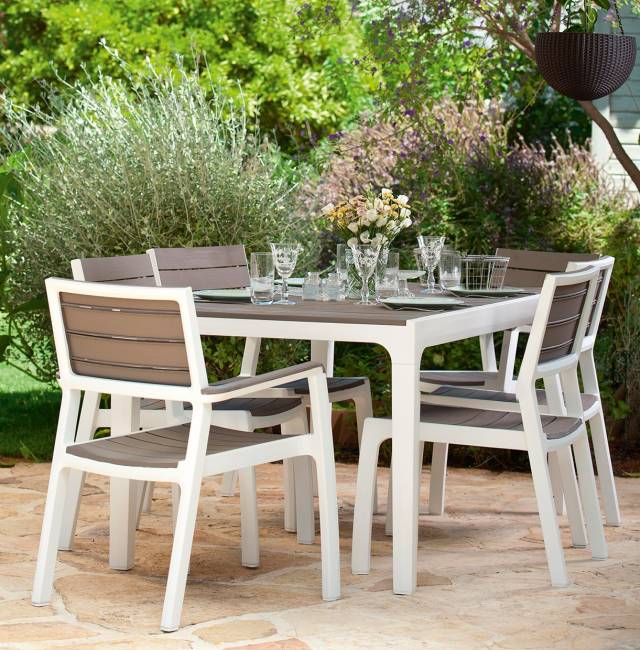 Стул c подлокотниками Гармония (Harmony armchair) белый-капучино