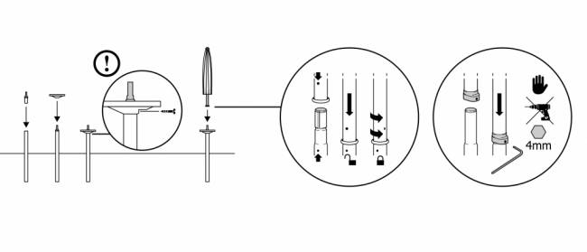 Столик многофункциональный для зонтов Multipurpose Small Table Ø400х1200 мм
