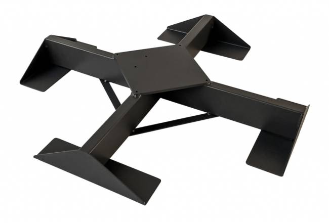 Зонт профессиональный двухкупольный 3.5х7.5 м Galaxia Dual T Timber имитация ироко, серебристо-серый 3500х7500 мм