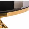 Стол стеклянный Twist gold / black Стол стеклянный Twist gold / black
