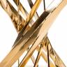 Стол стеклянный Twist gold / black Стол стеклянный Twist gold / black