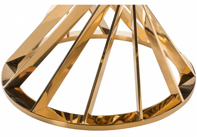 Стол стеклянный Twist gold / black Стол стеклянный Twist gold / black