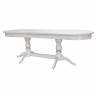Стол обеденный Тарун 3 раздвижной белый/серебро 150/200*84