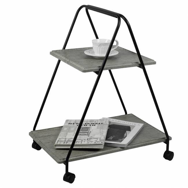 Стол сервировочный Милн черный/серый шпат