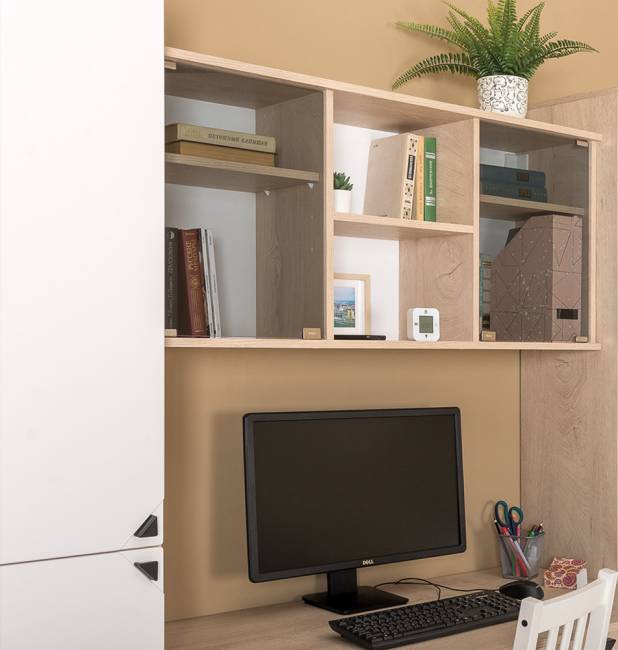 Бостон домашний офис № 31 цвет дуб эндгрейн элегантный/фасады МДФ милк рикамо софт Бостон домашний офис № 31 цвет дуб эндгрейн элегантный/фасады МДФ милк рикамо софт