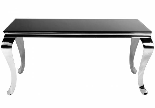 Стол стеклянный Sondal 160 см черный