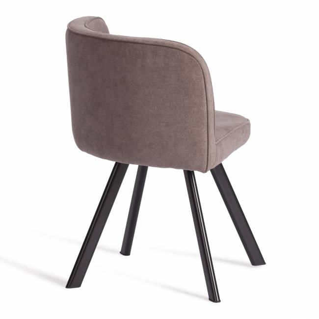 Комплект [стол, 4 стула] Квадрон/Quadron (мод.PT14) стол: МДФ/металл, стул: металл/шенилл, 100х100х73см, 69х56х71см, мокко /черный Mocha (мокко) LY1701-27/черный Стол: МДФ/металл; стул: металл/шенилл